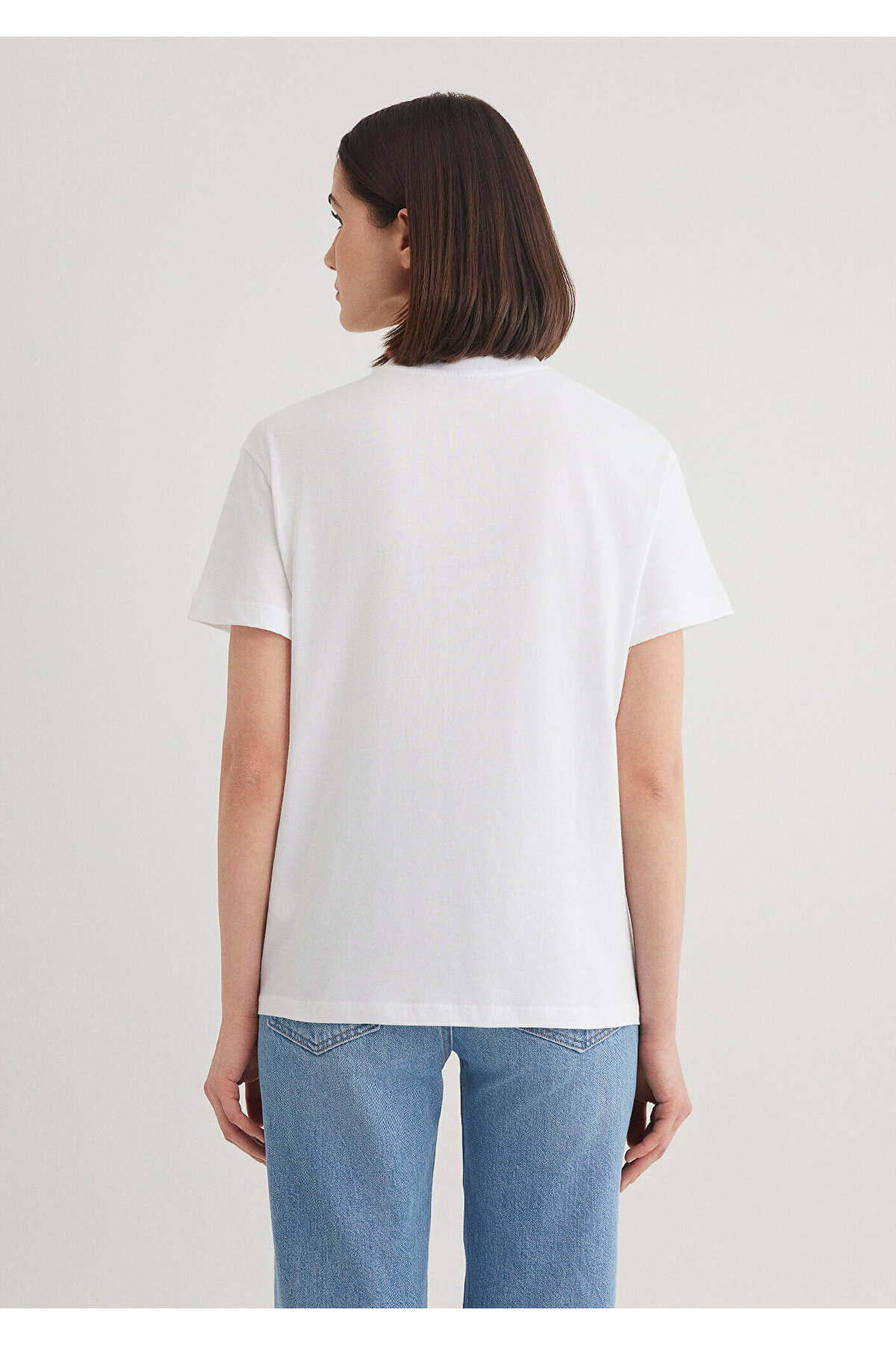 Mavi  Make The Planet Great Again Baskılı Tişört Regular Fit / Normal Kesim 168752-620 - Görsel 5