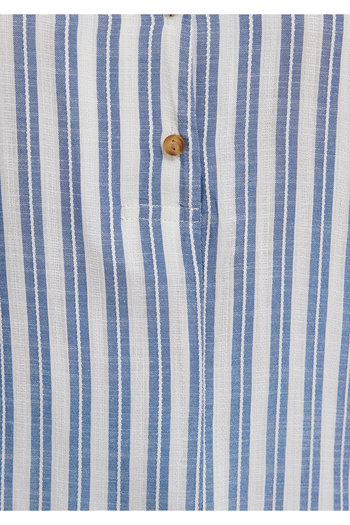 Mavi  Çizgili Bluz 122400-83979 - Görsel 8