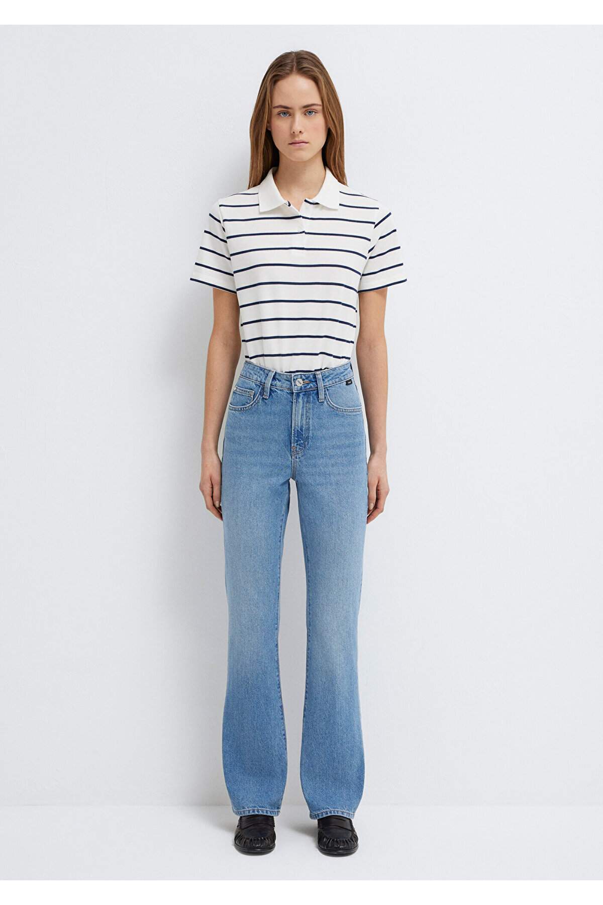 Mavi  Miav 90lar İndigo Mavisi Jean Pantolon 1010299-83039 - Görsel 4