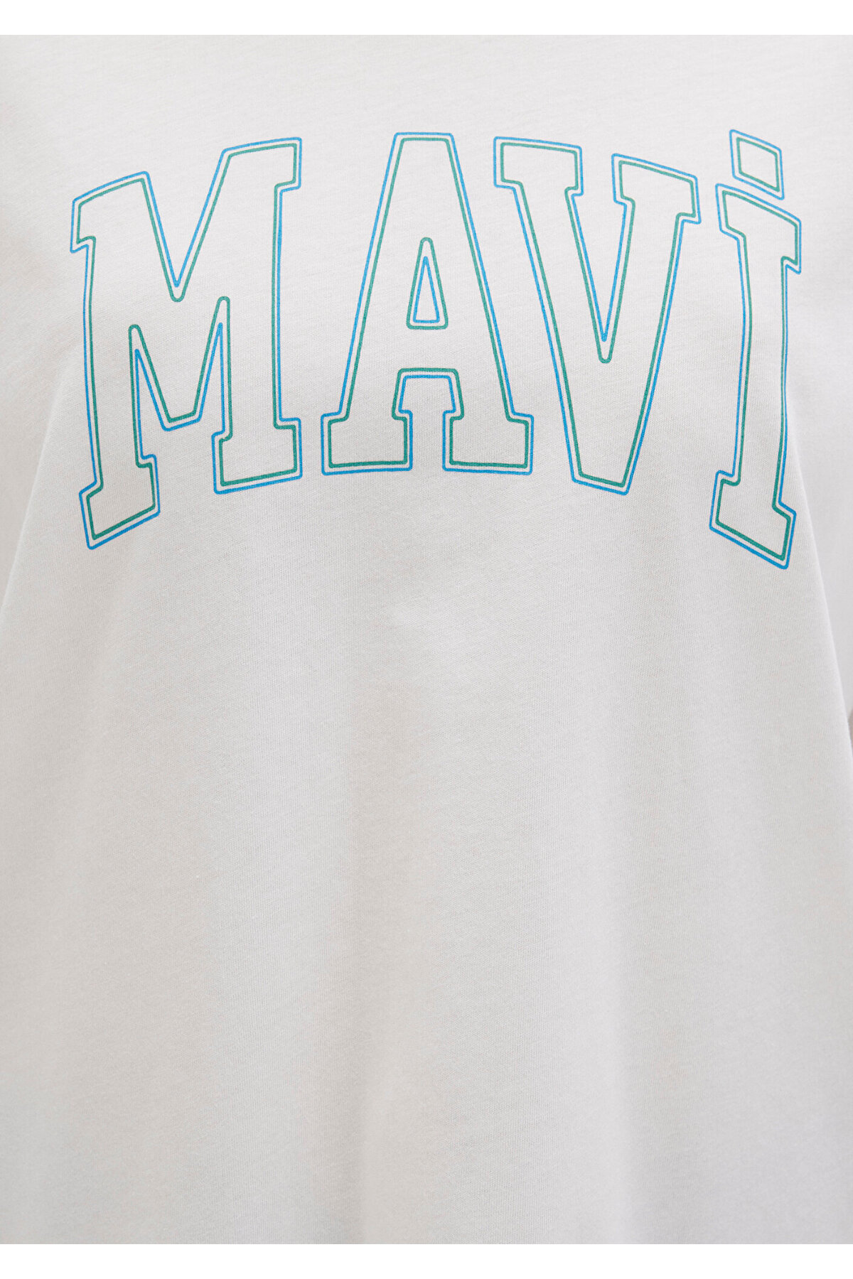 Mavi  Logo Baskılı Beyaz Tişört Regular Fit / Normal Kesim 1611193-81964 - Görsel 6