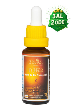 Kiperin D3K2 | Vitamin D3 (1000 IU) & K2 (25mcg) | Kaliteli İçerik | Pureness...