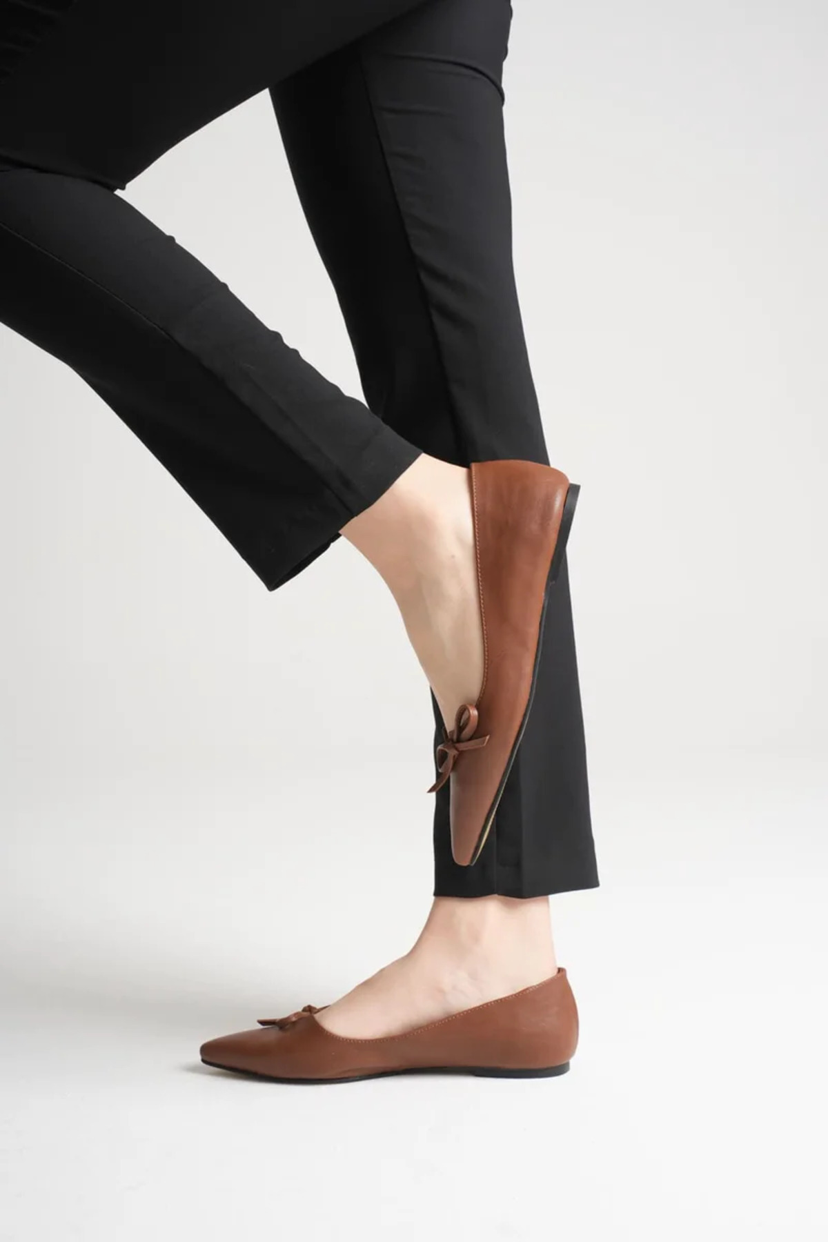 marchéo  Clara Kadın Taba Babet Ayakkabı - Görsel 8