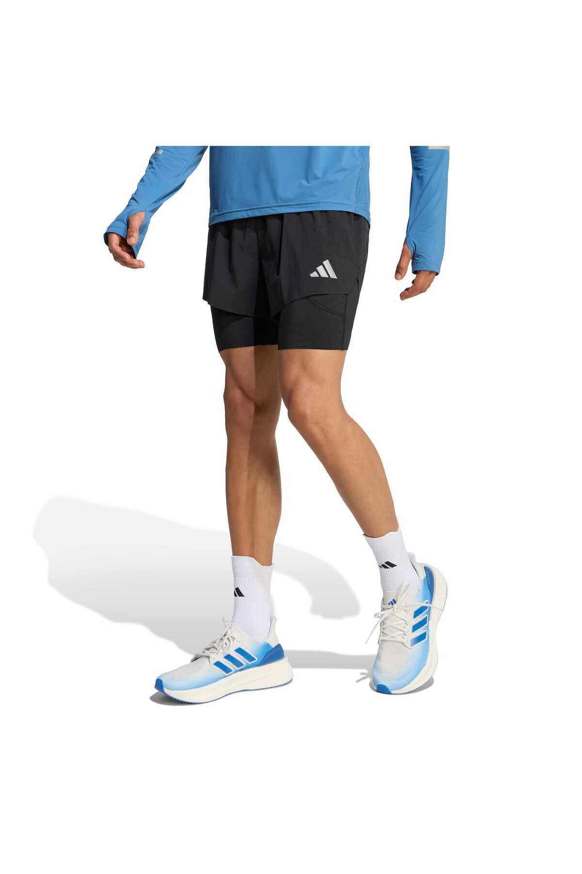 شورت ورزشی مردانه دو در یک Adi365 مدل KE8215 آدیداس شورت ورزشی adidas