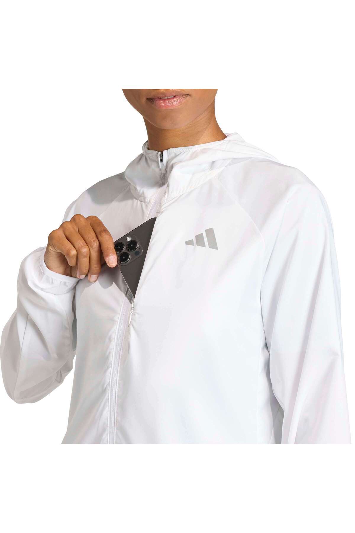 adidas Run Ess Jkt W Kadın Spor Ceket KA0253 görsel 5