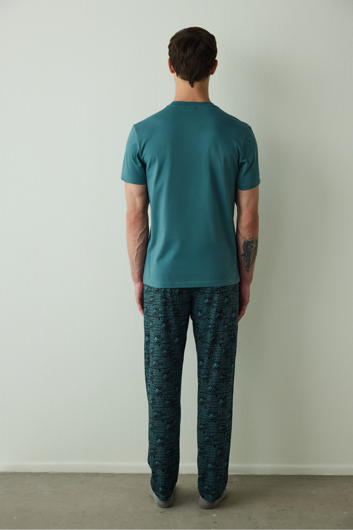 Penti  Erkek Jurassic Slogan Baskılı Kısa Kollu Pijama Takımı - Görsel 5