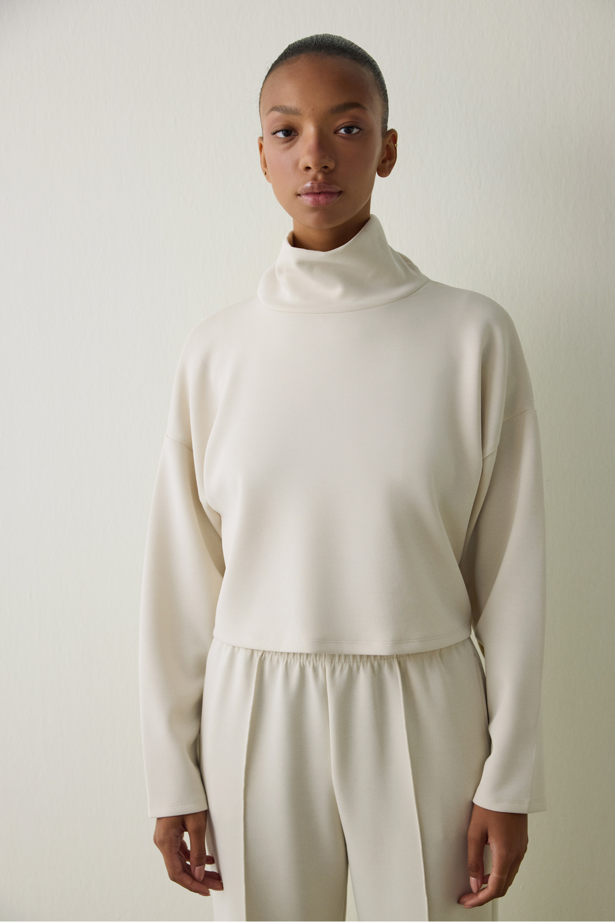 Penti  Bej Balıkçı Yaka Uzun Kollu Modal Üst - Görsel 3