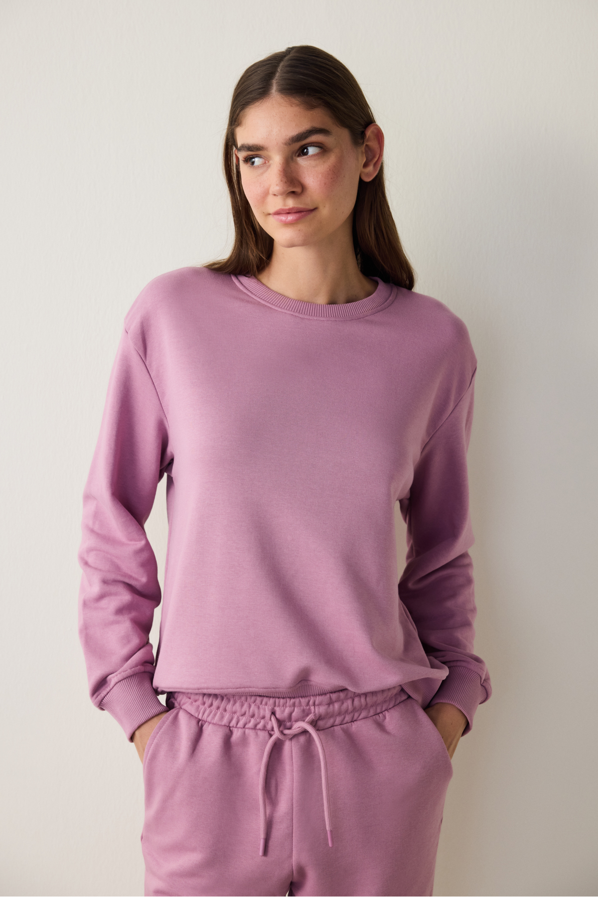 Penti  Lila Bisiklet Yaka Oversize Spor Sweatshirt - Görsel 2