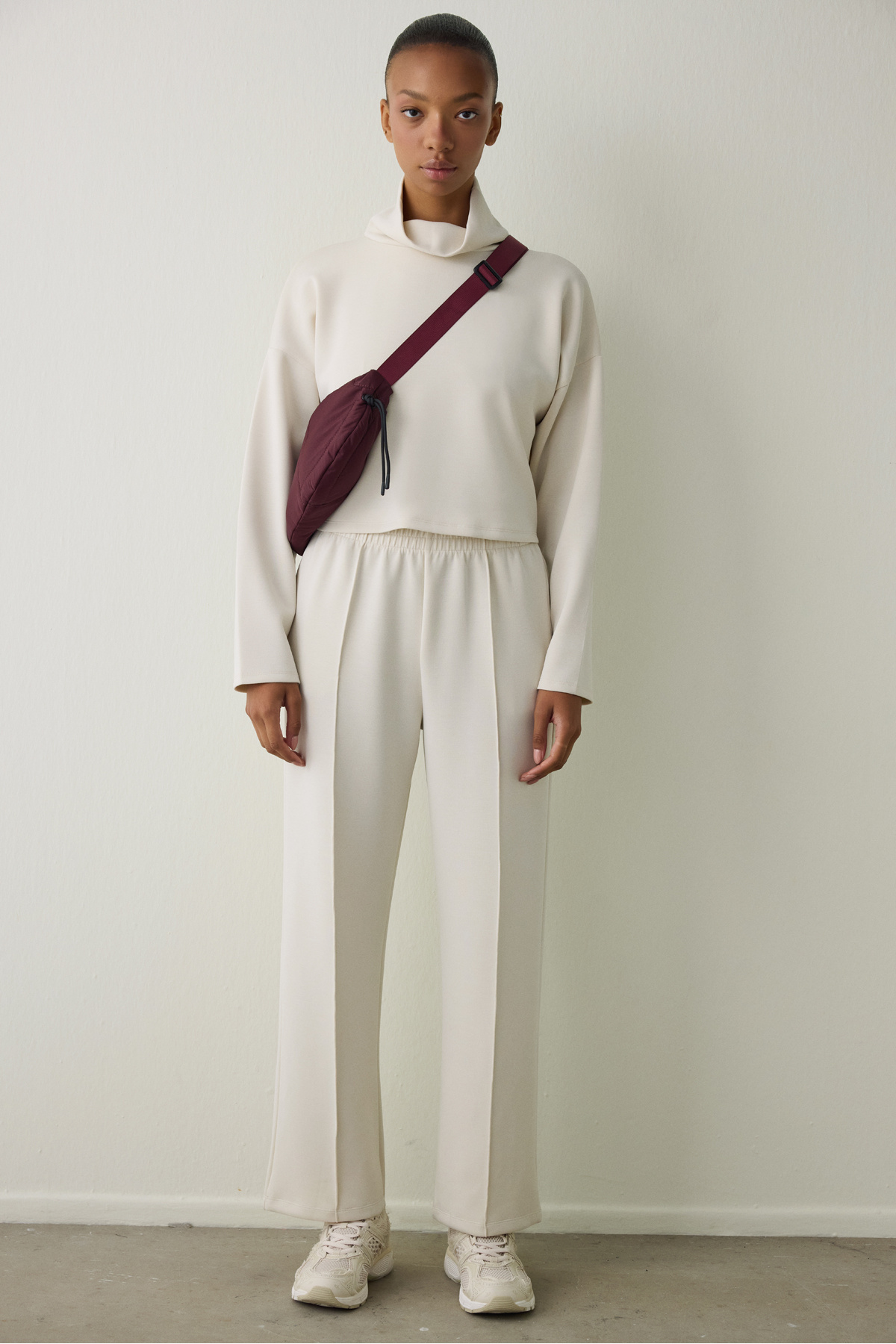 Penti  Bej Balıkçı Yaka Uzun Kollu Modal Üst - Görsel 2