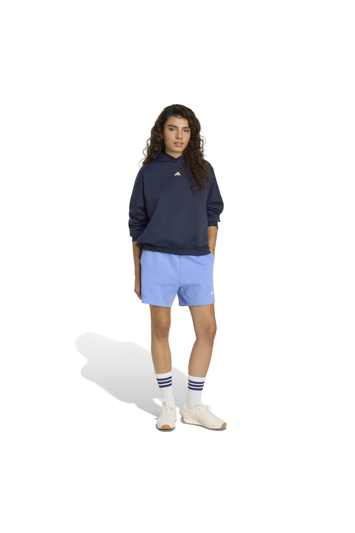 adidas W 3Ss Fl Hd2 Kadın Spor Sweatshirt HZ0856 görsel 3