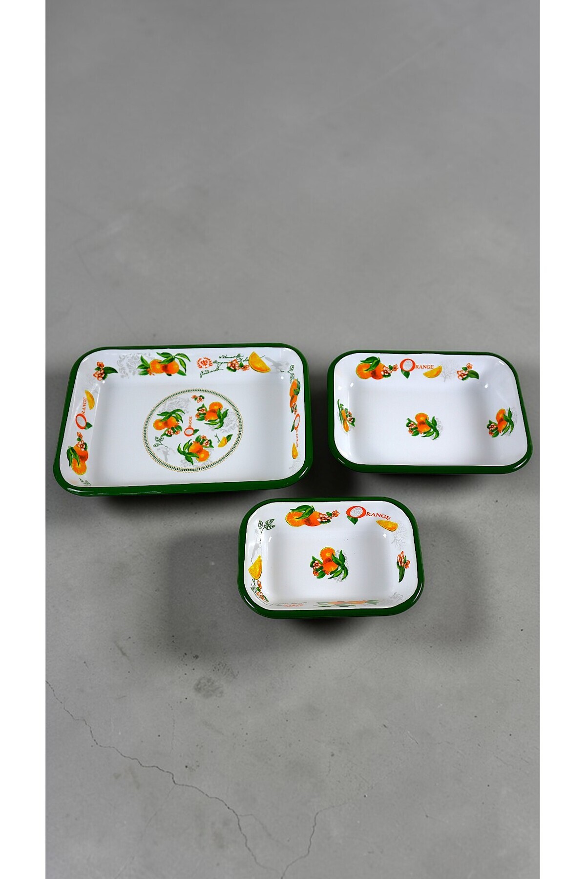 28-22-13 No Enamel Rectangular Plate Appetizer Camping Picnic for Breakfast