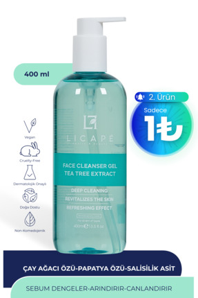 Licape Çay Ağacı Özlü Yüz Temizleme Jeli 400ml