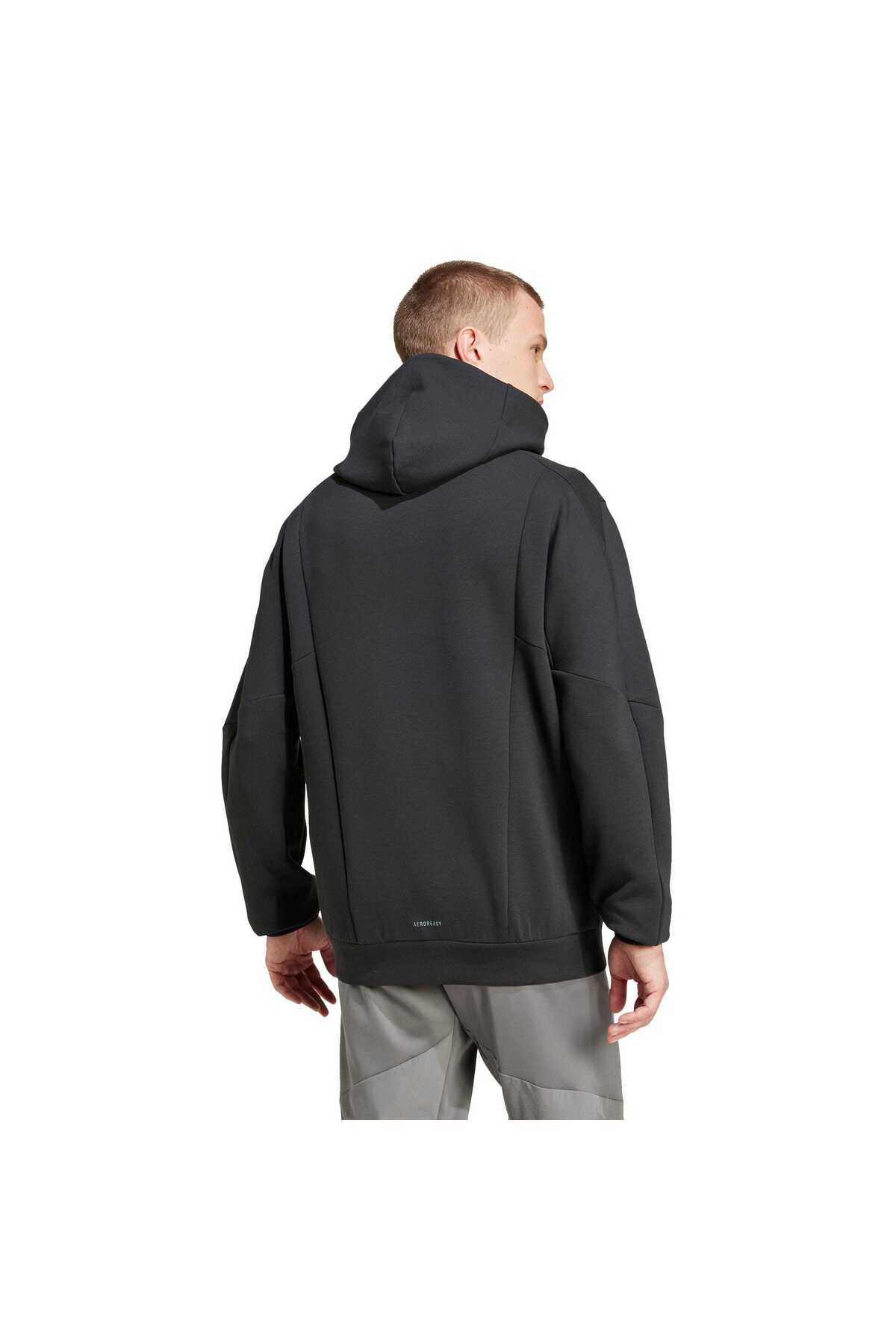 adidas D4T Full-Zip Ho Erkek Spor Sweatshirt IY1131 görsel 2