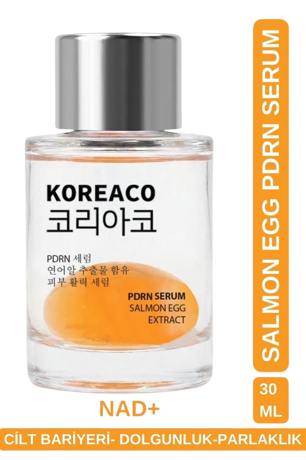 KOREACO Somon DNA PDRN Glass Skin | NAD+ Cildi Gençleştirmeye Yardımcı Yüz Serumu 30 ml
