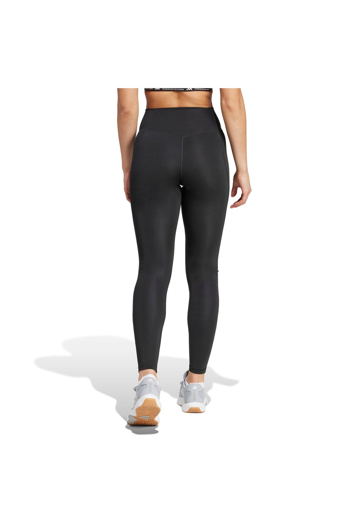 adidas IT2280 OPTİME ESSENTİALS Stash Kadın Spor Tayt Siyah görsel 2