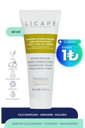 Licape Bariyer Güçlendirici Yoğun Nemlendirici Cica Jel Krem 40ml
