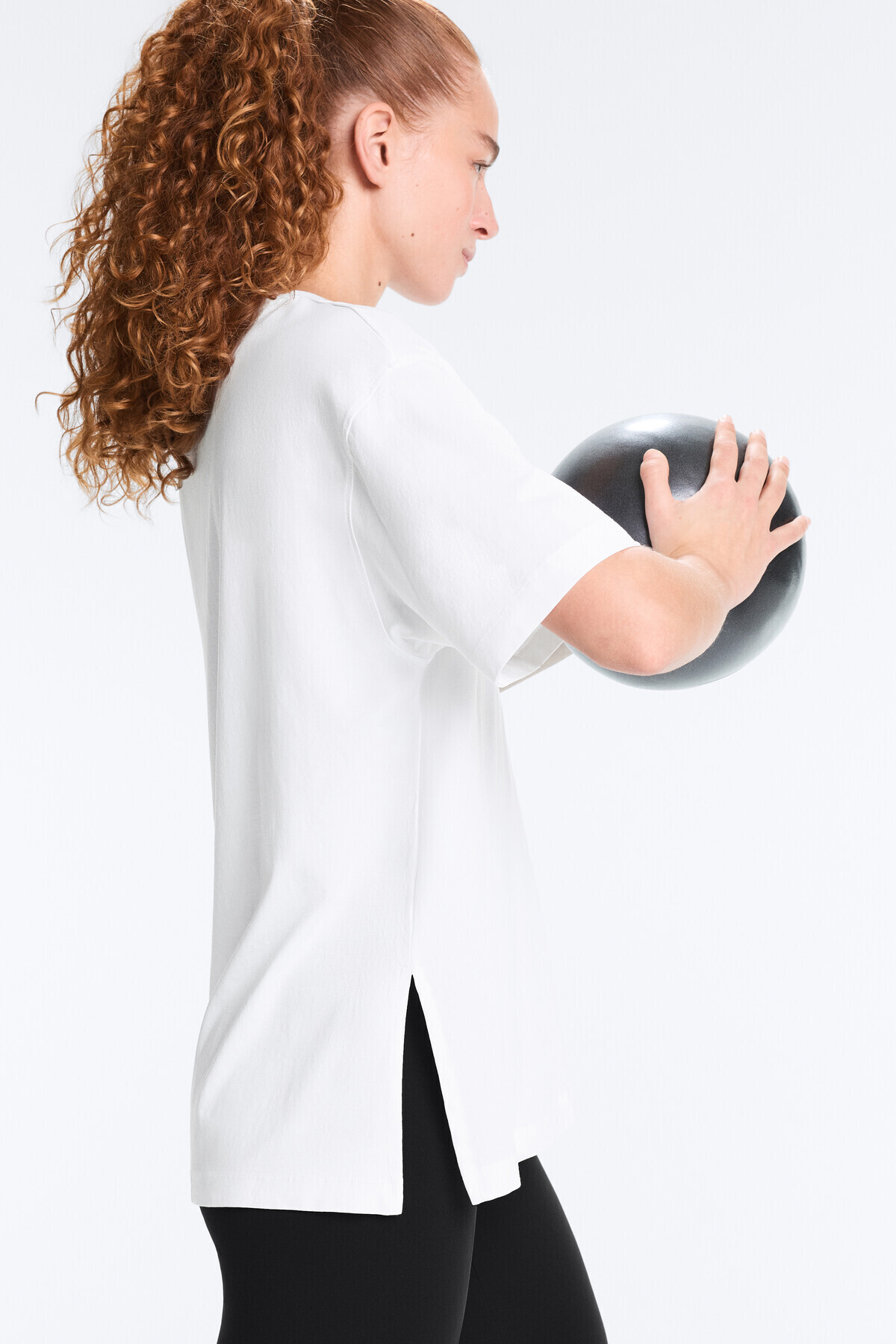 Oysho  Pamuklu kısa kollu t-shirt - Görsel 4