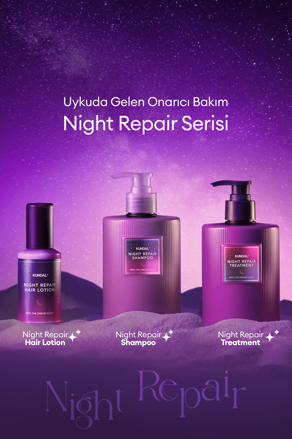 Gece Boyu Saçları Besleyen, Onaran ve Nemlendiren Saç Bakım Losyonu Night Repair Hair Lotion — 7237 — تصویر 9 از 9