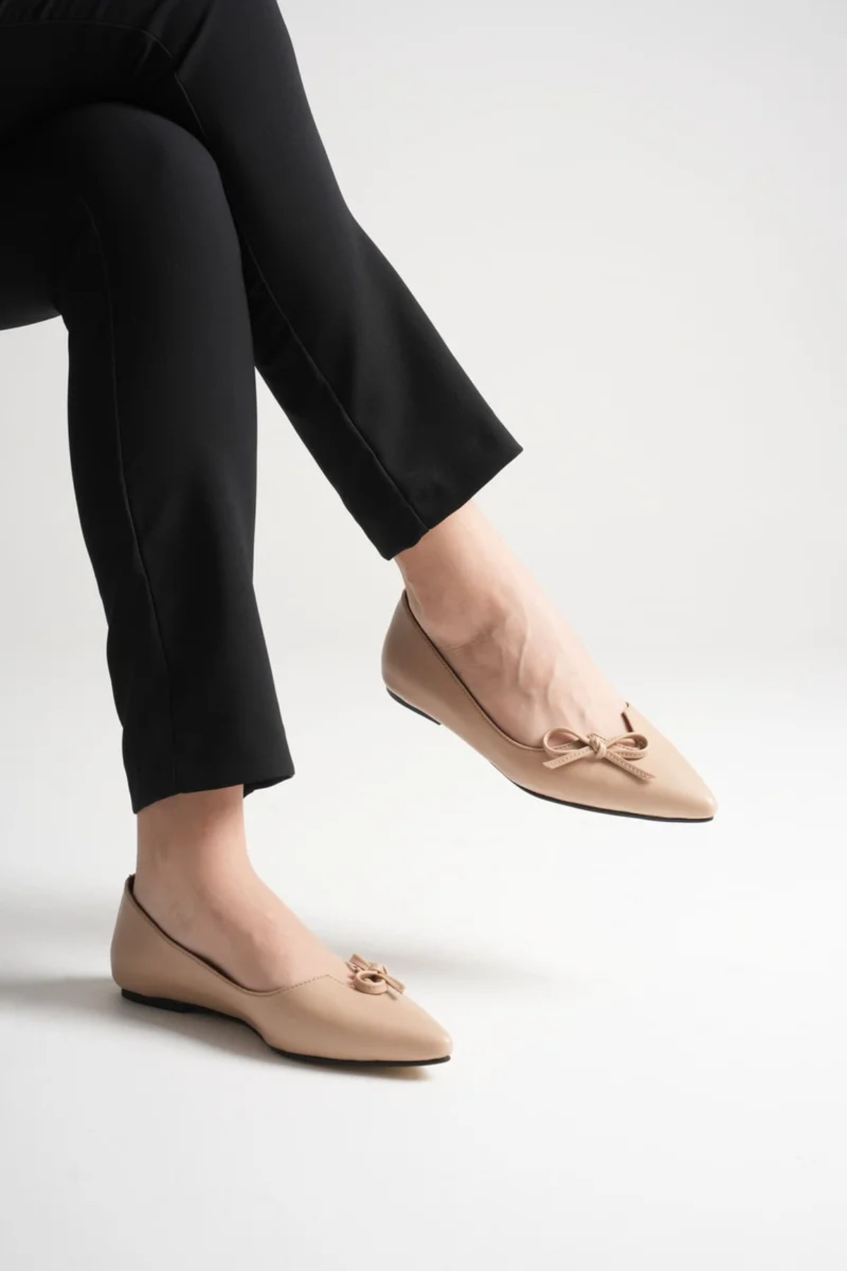 marchéo  Clara Kadın Nude Babet Ayakkabı - Görsel 3