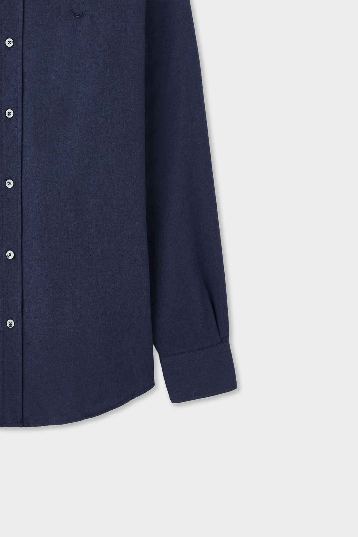 پیراهن نخی DS Damat Comfort Navy Blue Bone Heringbone — سرمه‌ای 1HC02HD13265M — تصویر 6 از 6