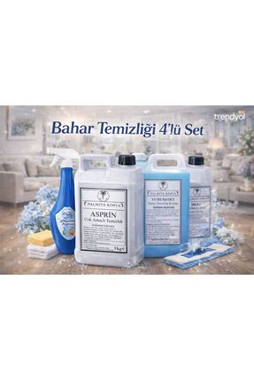 Palmiye kimya BAHAR TEMİZLİĞİ SETİ - 4'LÜ EKONOMİK PAKET - YUMUŞATICI - ASPRN...