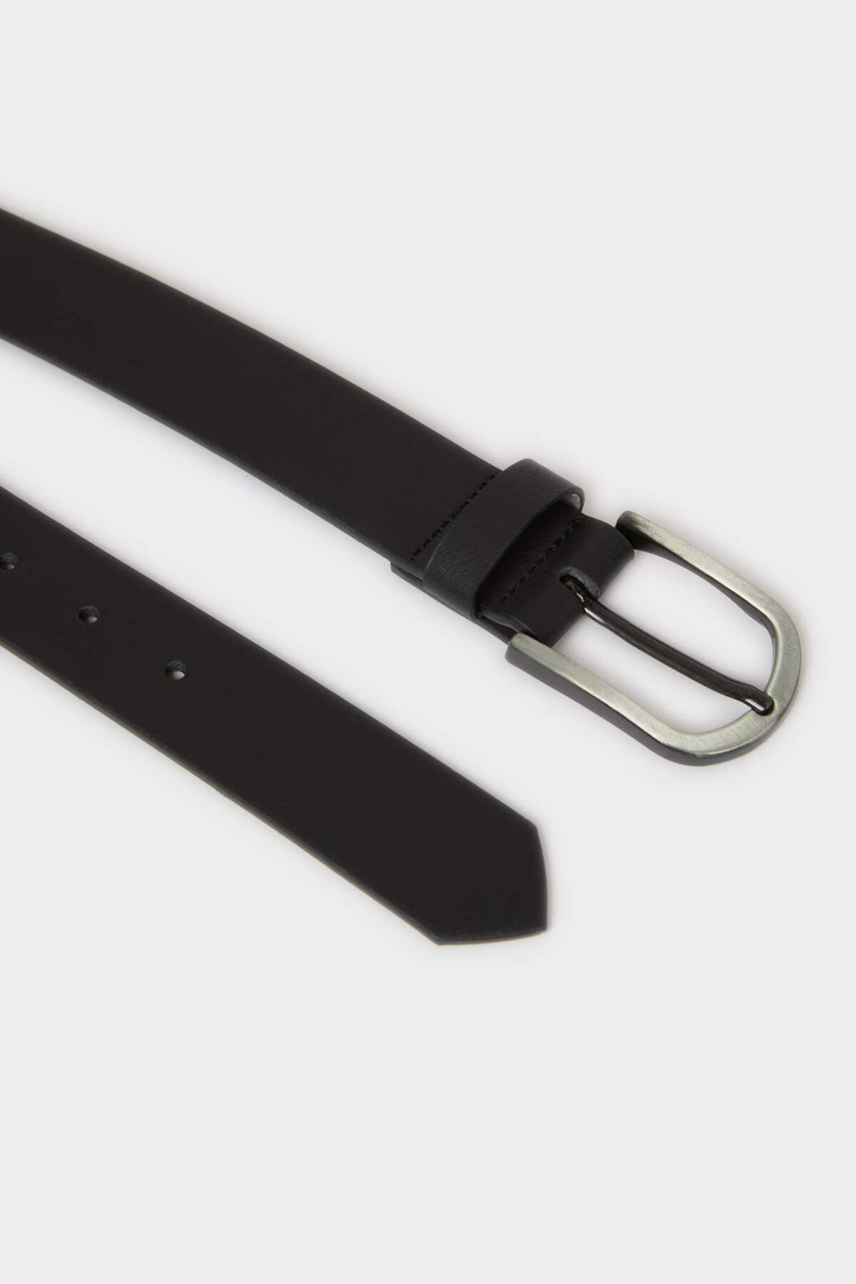 DeFacto Erkek Dikdörtgen Toka Suni Deri Jean Kemeri H5071AXNS görsel 5
