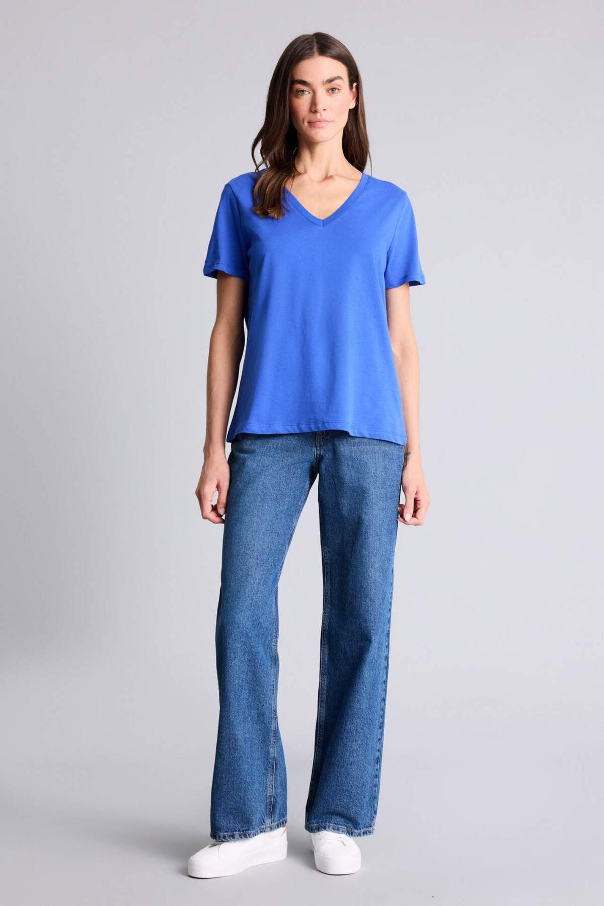 Defacto  Basıc Penye Tişört W9578AZ24SM - Görsel 2