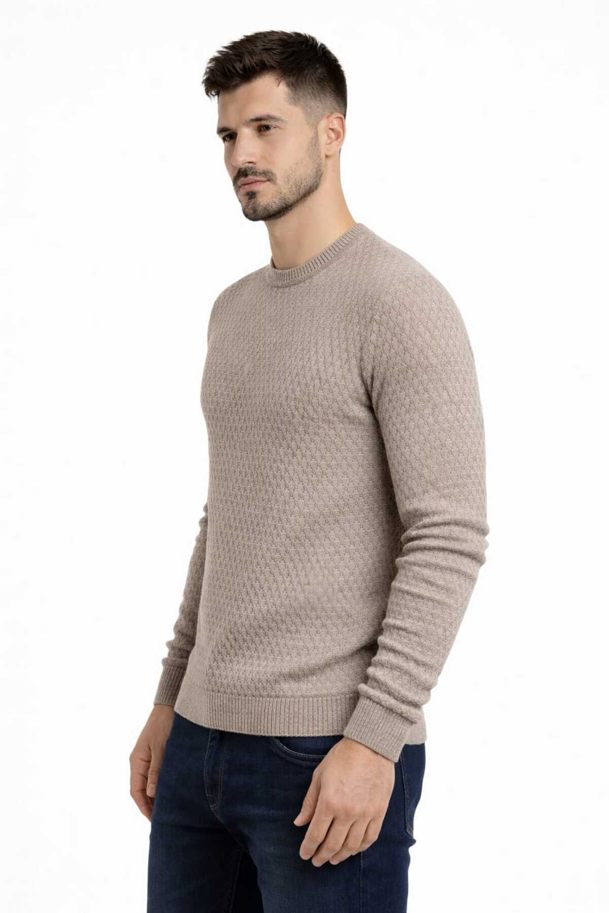 Castello  BİSİKLET YAKA ÖRME TRİKO KAZAK - Görsel 3