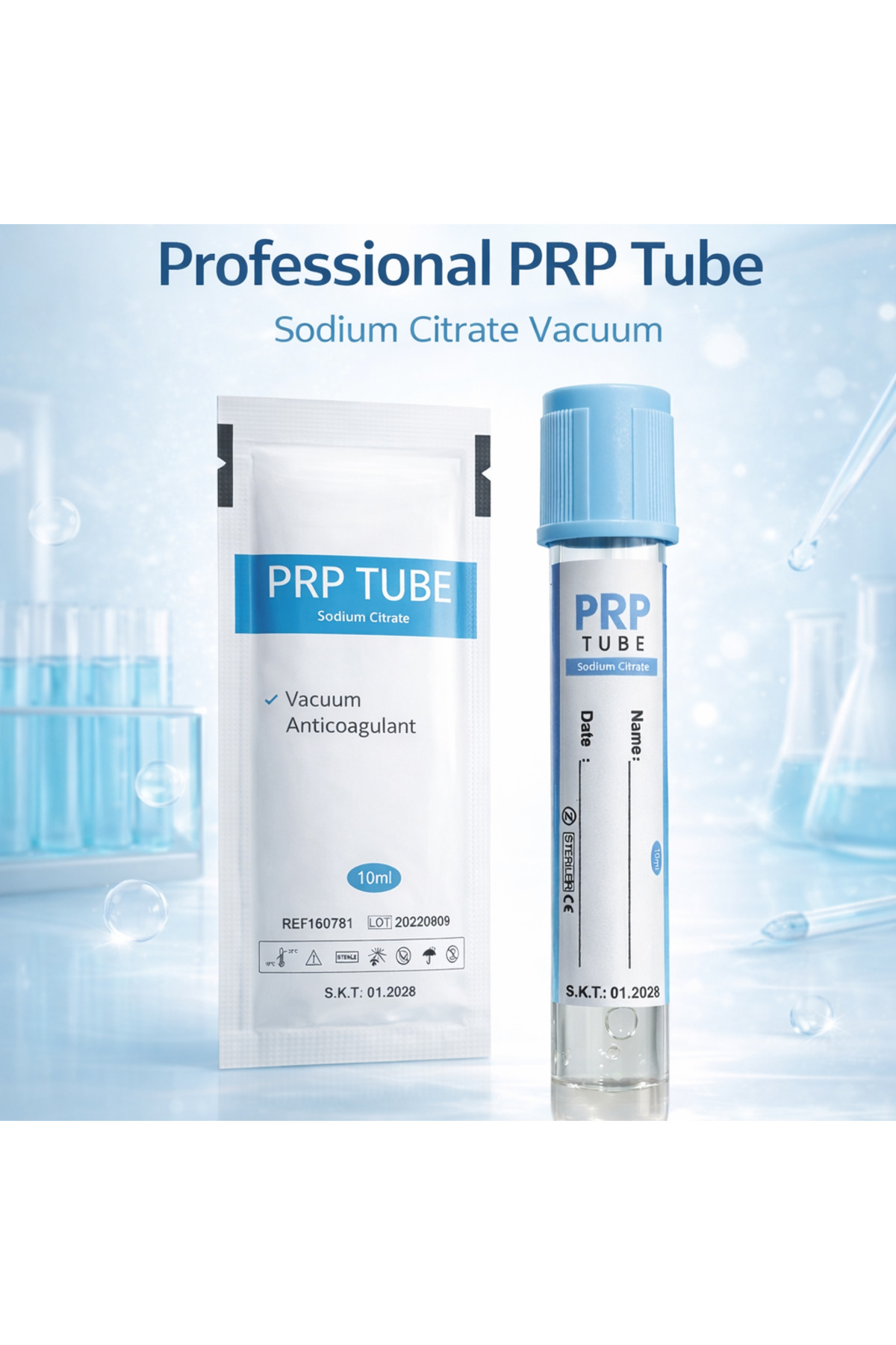 Luxprp prp tüpü 10ml 30 adet vakumlu steril