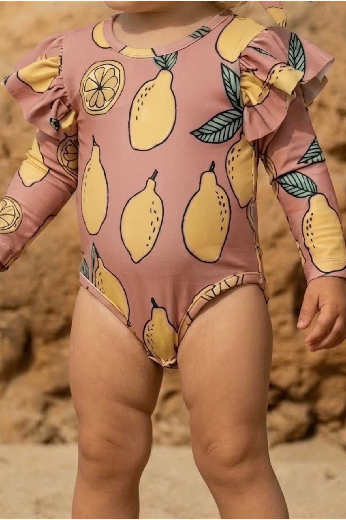 rg kidsstore UV Korumalı Bebek Fırfırlı Uzun Kollu Mayo – Güneş Korumalı Bebek Mayo_RG337 fotoğrafı 5 (önizleme)