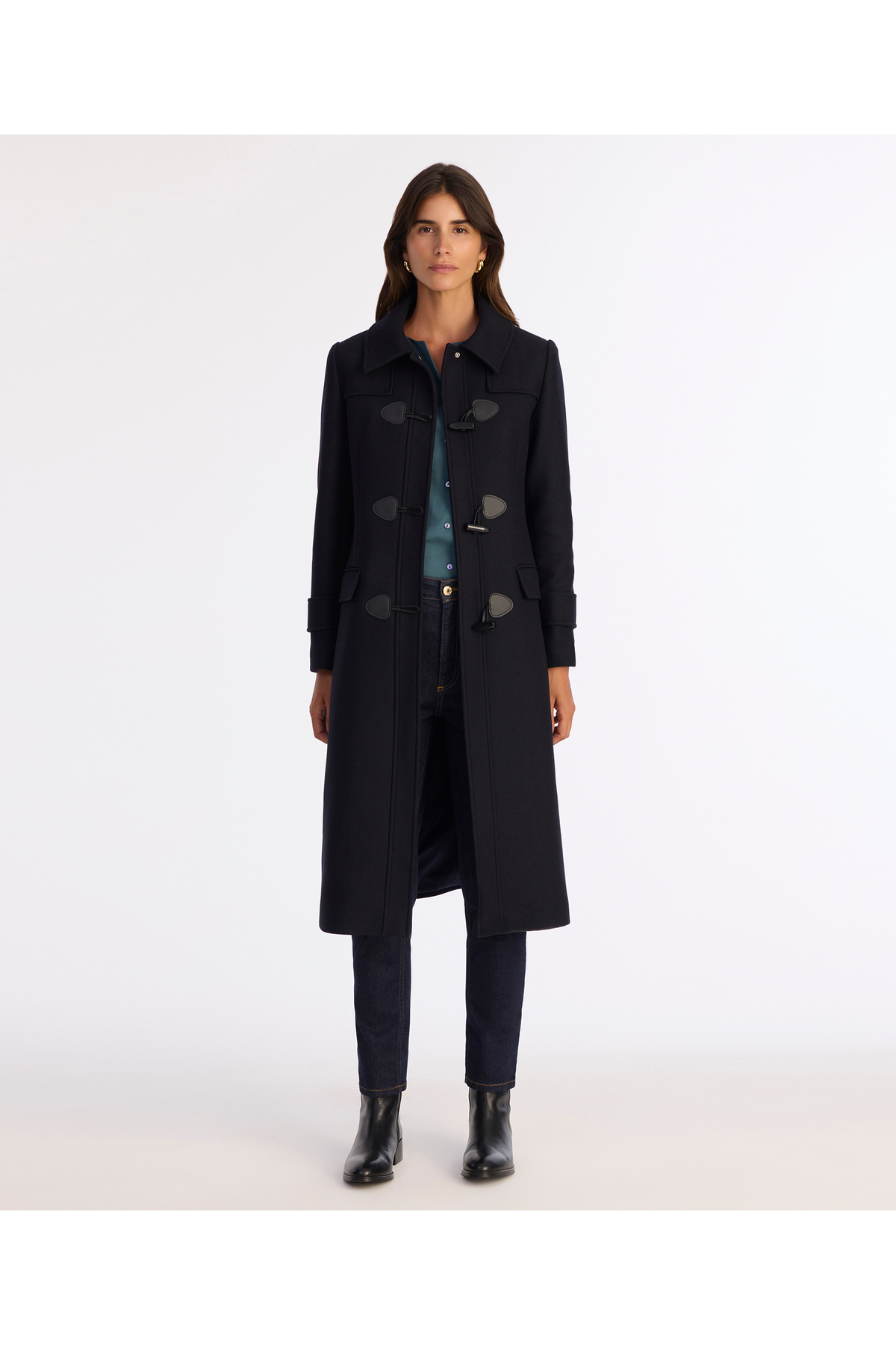 Yargıcı  Regular Ceket Yaka Uzun Kol Palto - Görsel 3