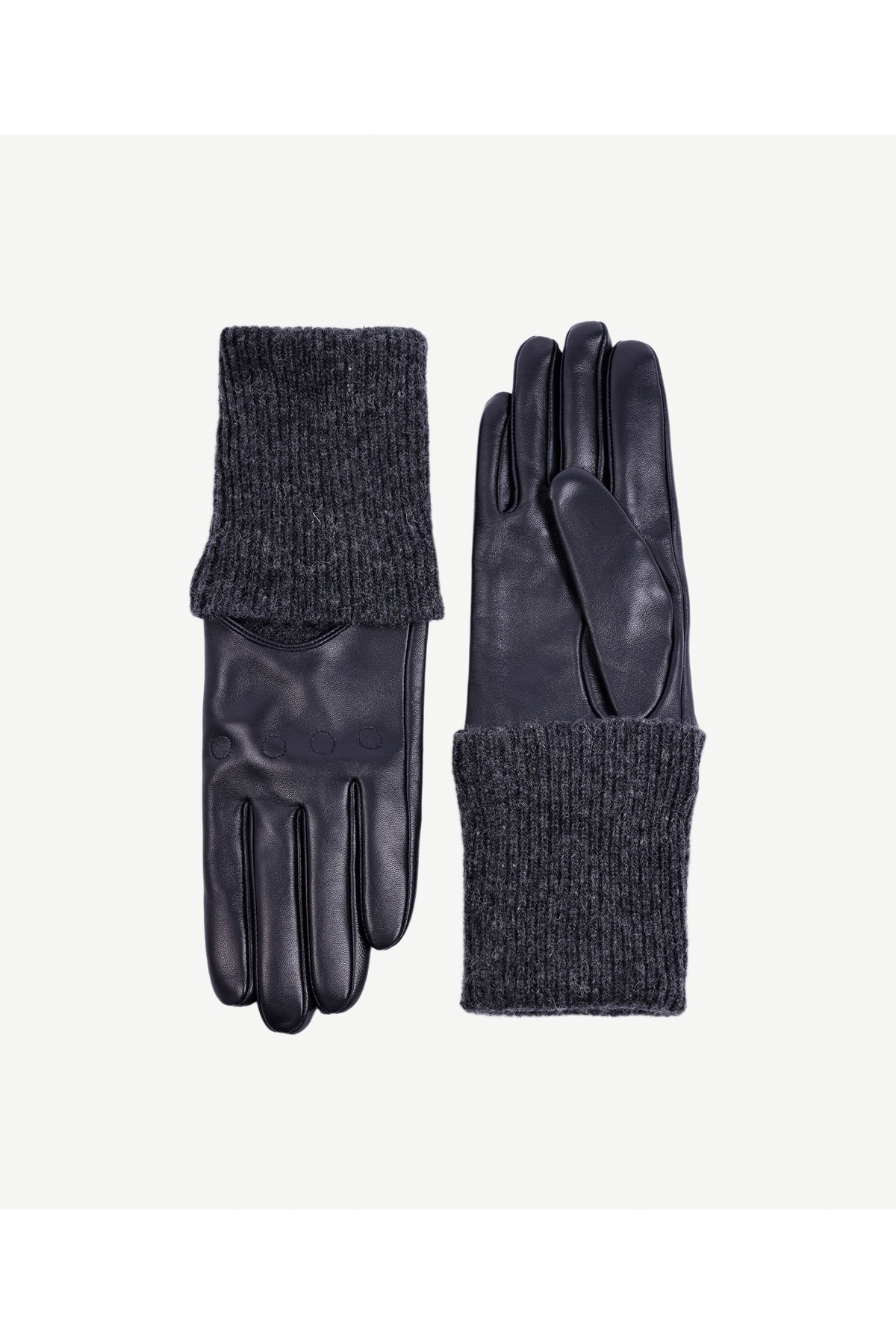 Yargıcı  Bileği Trikolu Deri Eldiven - Görsel 2