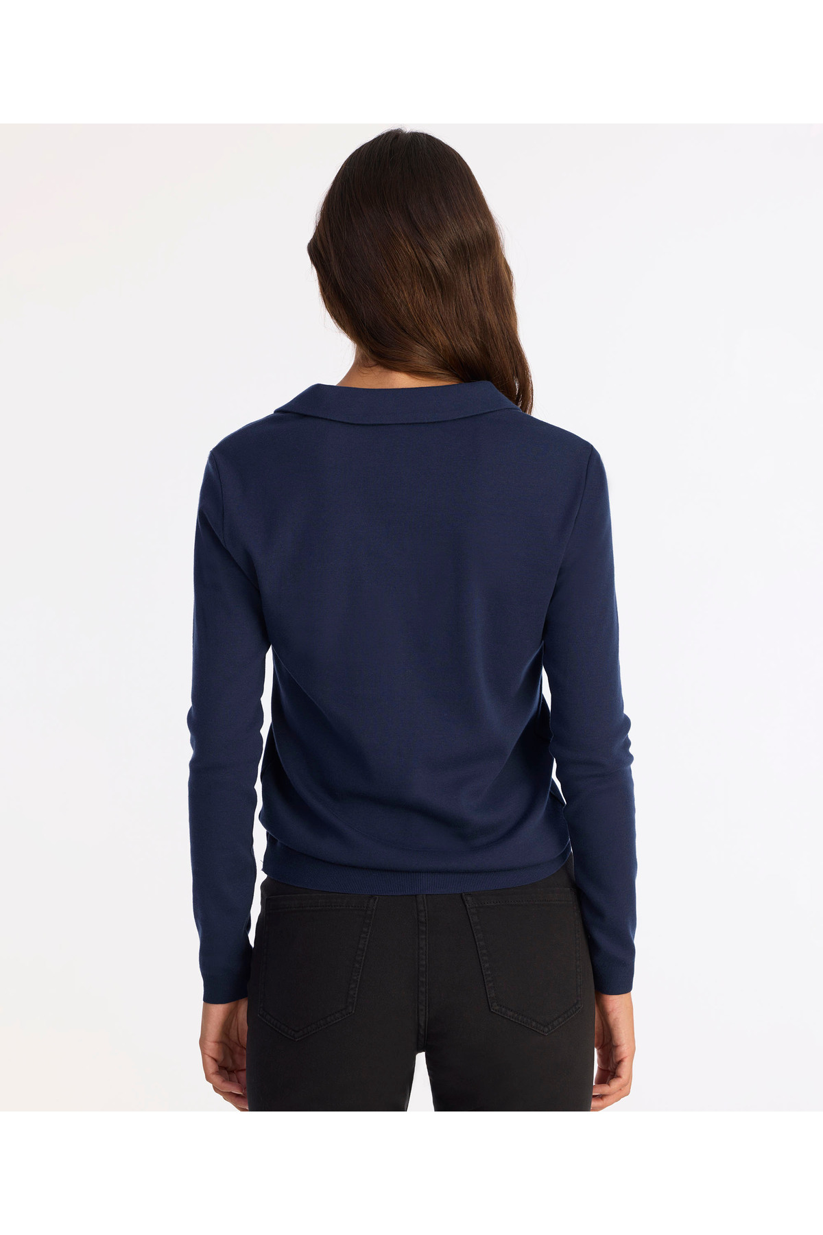 Yargıcı  Yaka Detaylı Uzun Kollu Hırka - Görsel 4