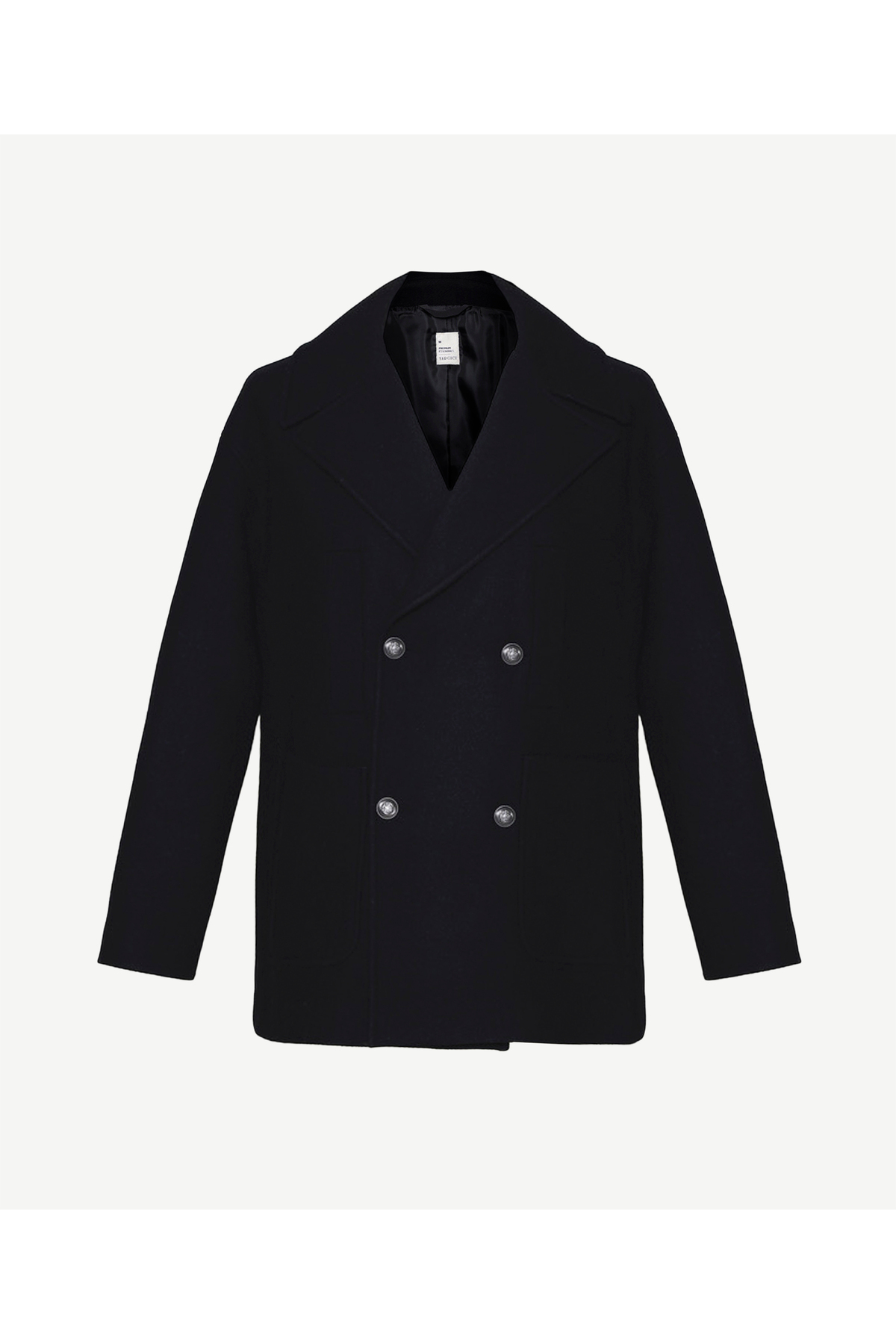 Yargıcı  Regular Kırlangıç Yaka Uzun Kol Palto