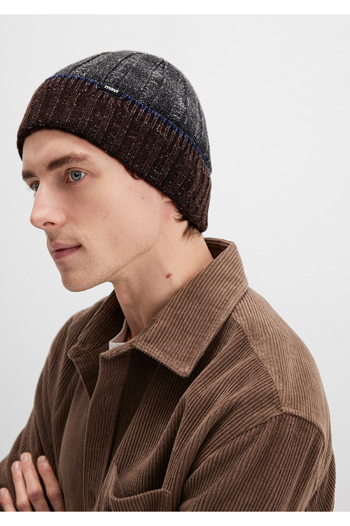 Mavi  Yün Karışımlı Antrasit Bere 0912003-24674