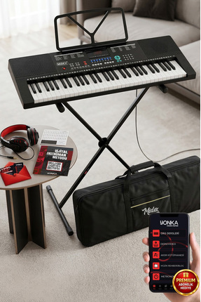 Midex Ps-2500ks Led Ekran 61 Tuşlu Org Klavye (STAND ÇANTA KULAKLIK MİKROFON ...