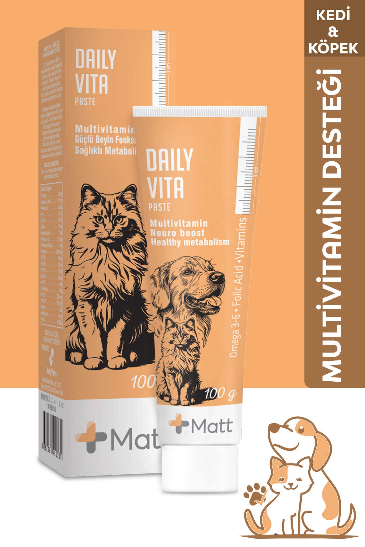 matt Daily Vita Paste – Kedi & Köpek Multivitamin Macun - Fiyatı, Yorumları