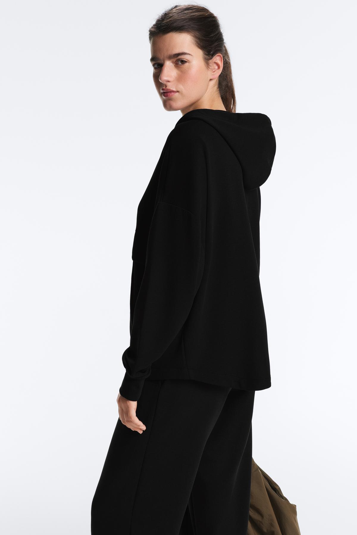 Oysho  Yumuşak dokunuşlu modal fermuarlı sweatshirt - Görsel 8