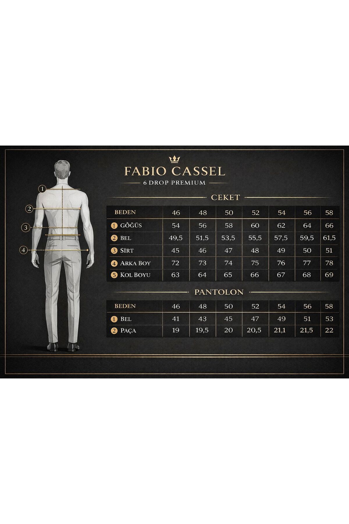 FABIO CASSEL  Klasik Kesim Erkek Takım Elbise Premium Şıklık - Görsel 6