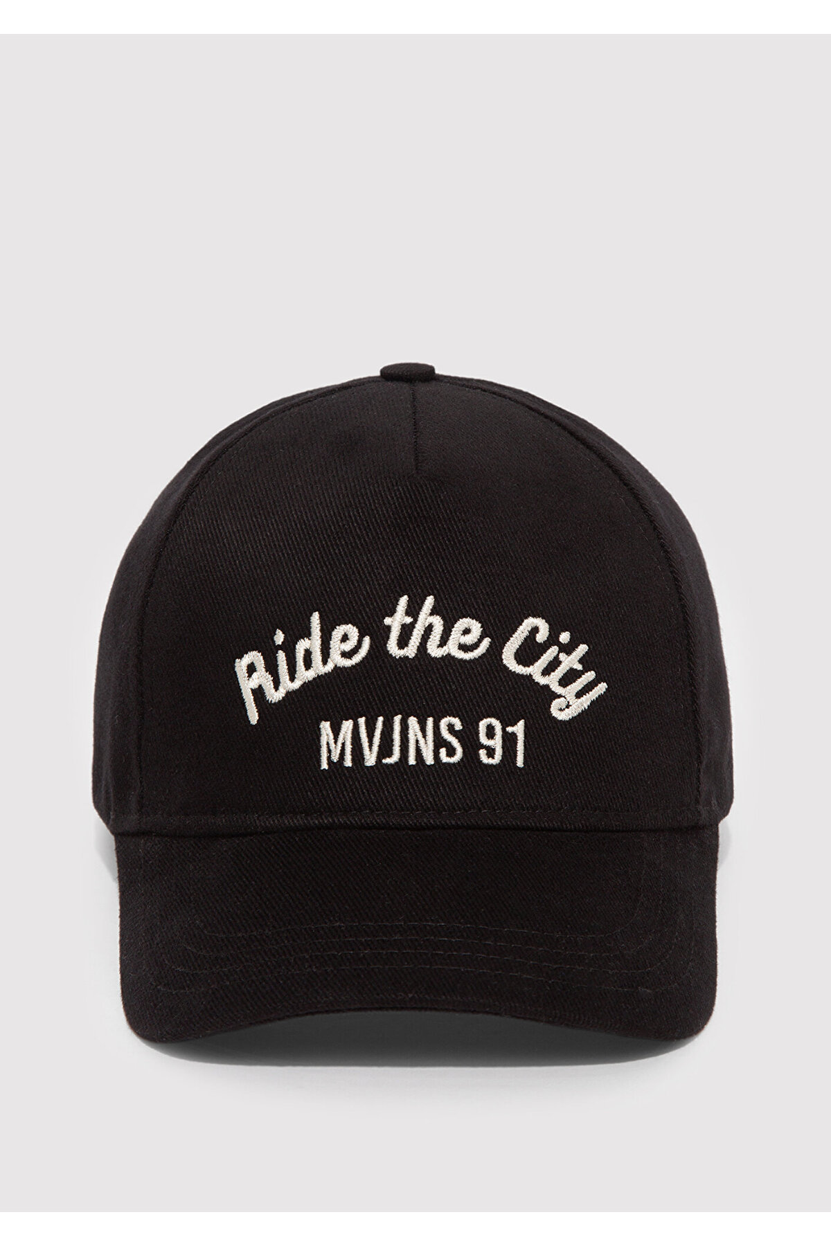 Mavi  Ride The City Nakışlı Siyah Şapka 0911925-900 - Görsel 3