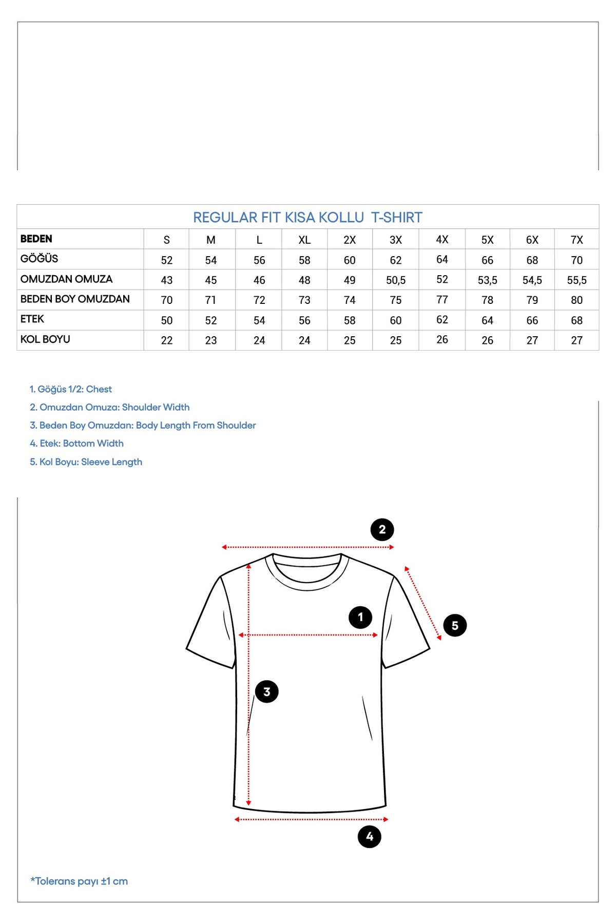 Kiğılı  Bisiklet Yaka Regular Fit Nakışlı Likralı Esnek Tişört - Görsel 3