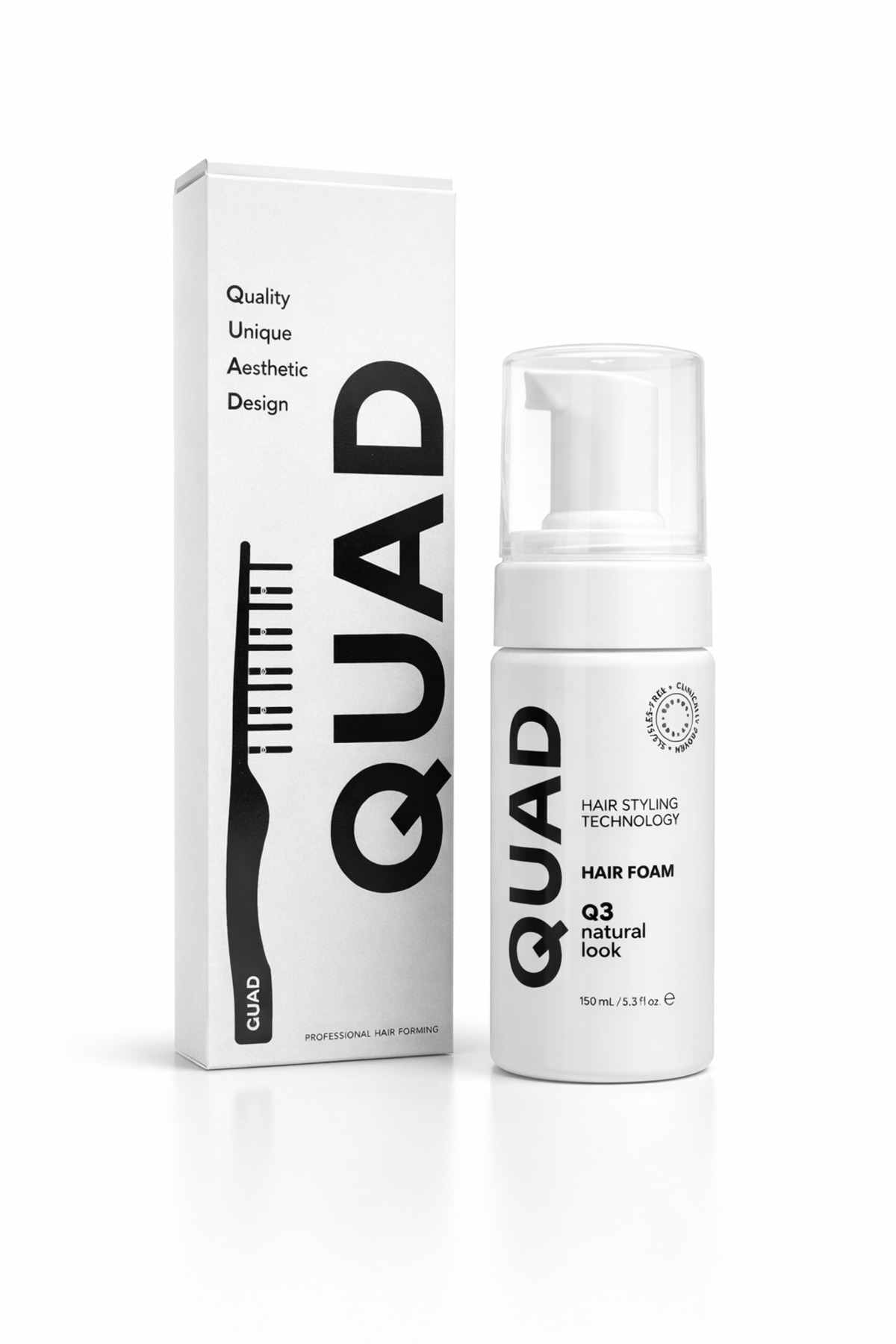 QUAD Q3S Köpük Wax Seti – Doğal Görünüm + Mucizevi Tarak - Fiyatı