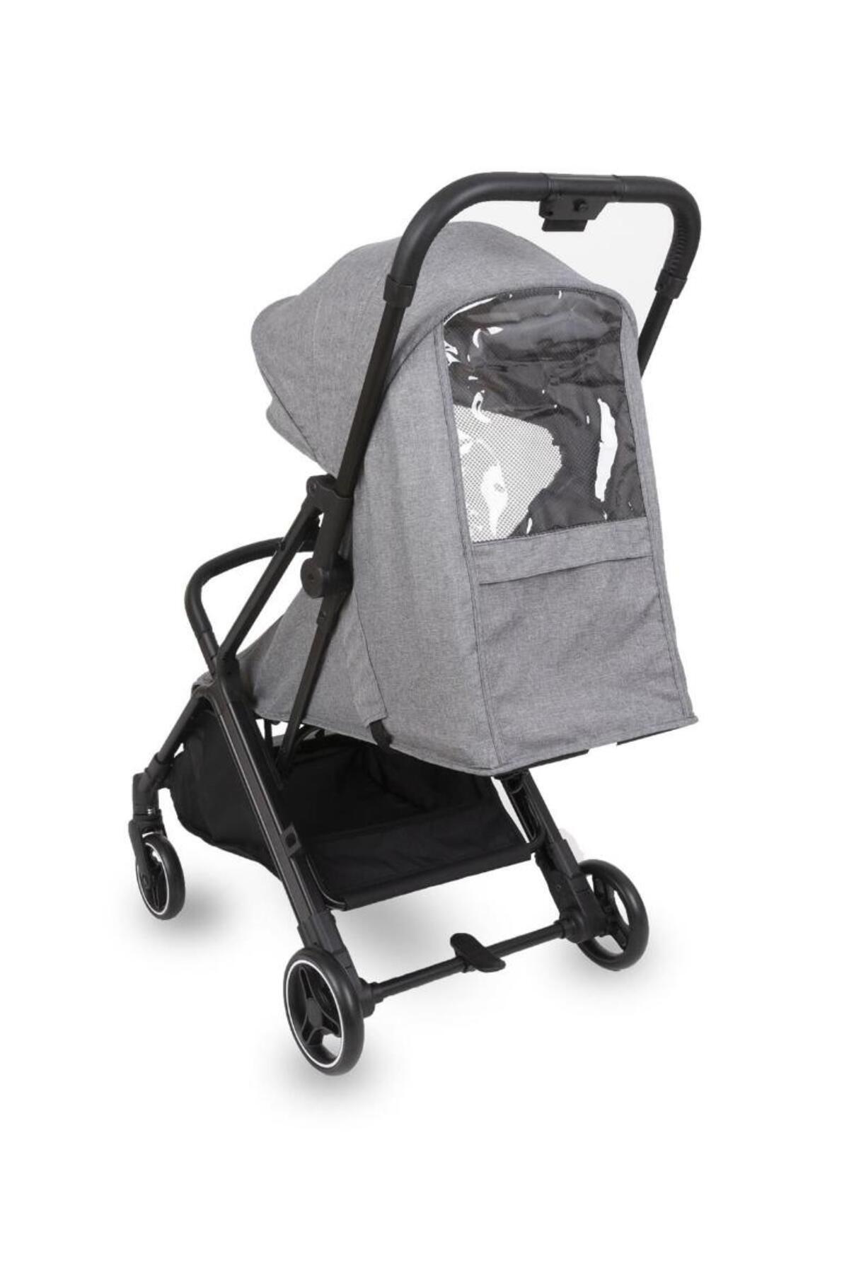 Bagi Gravity Autofold Bebek Arabası Grey fotoğrafı 4 (önizleme)