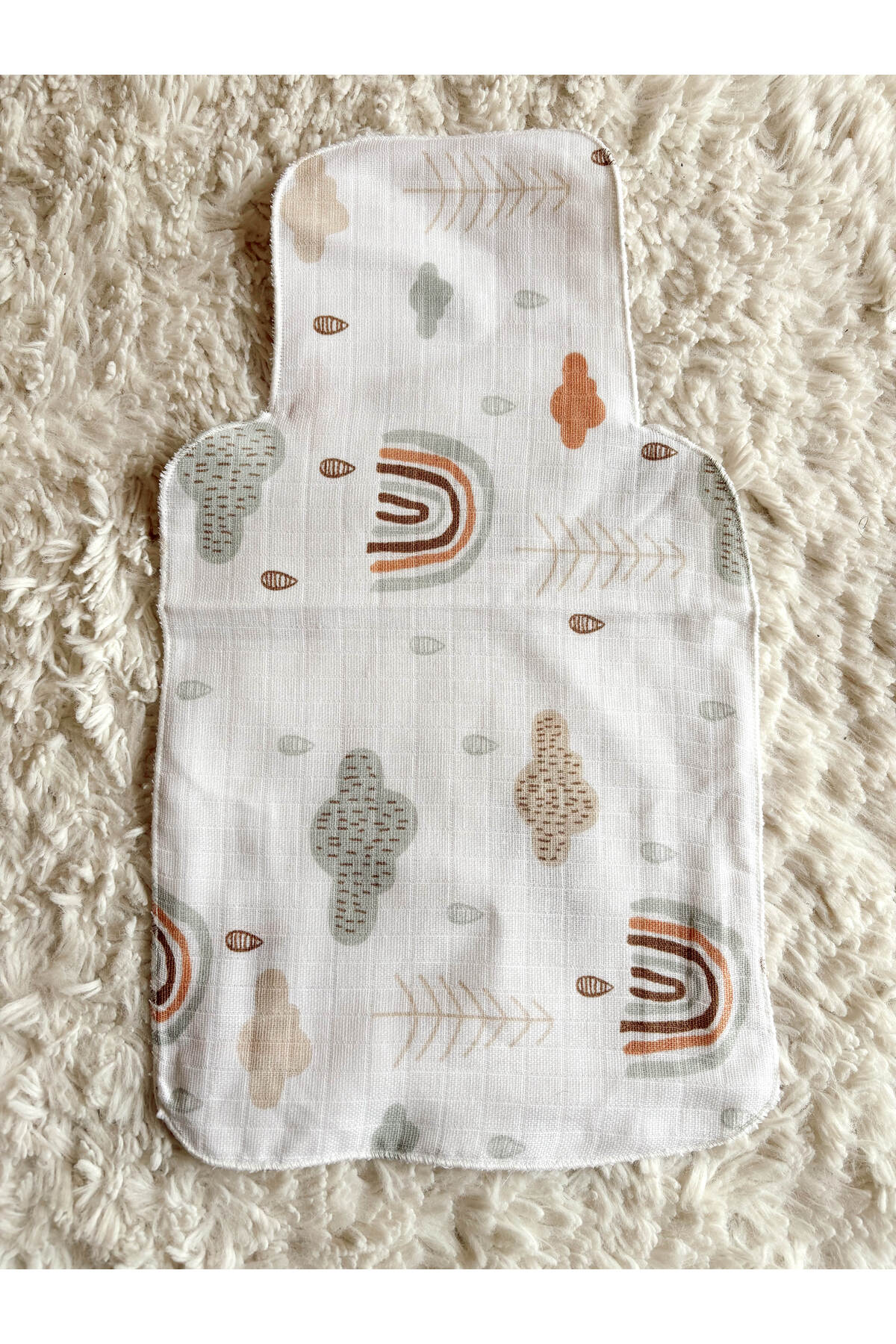 Muslin Double-Layer Sweat Cloth, Rainbow 100% Cotton 1 Two-Sided Baby, Children's Back Cloth