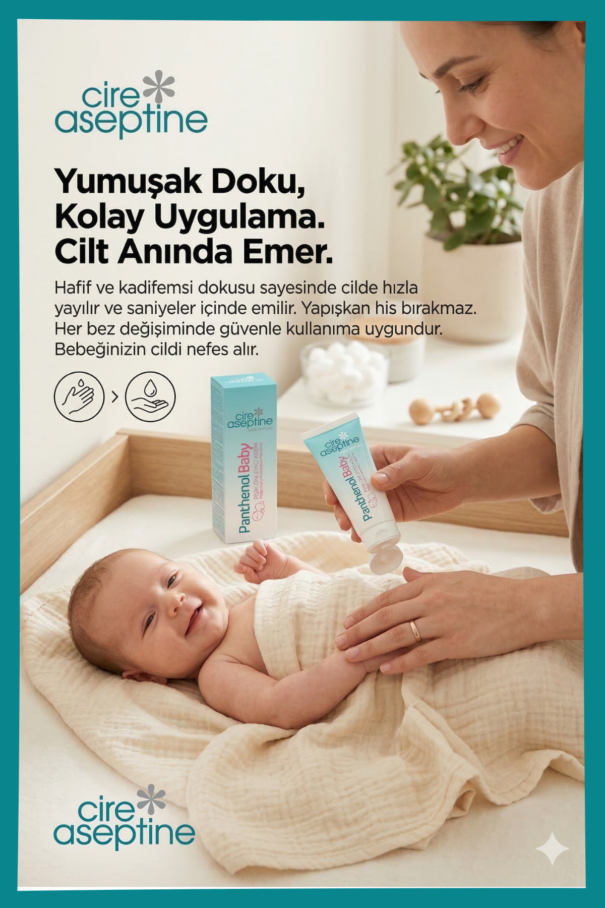Cire Aseptine Panthenol Baby Pişik Önleyici Krem 30 ml fotoğrafı 3 (önizleme)