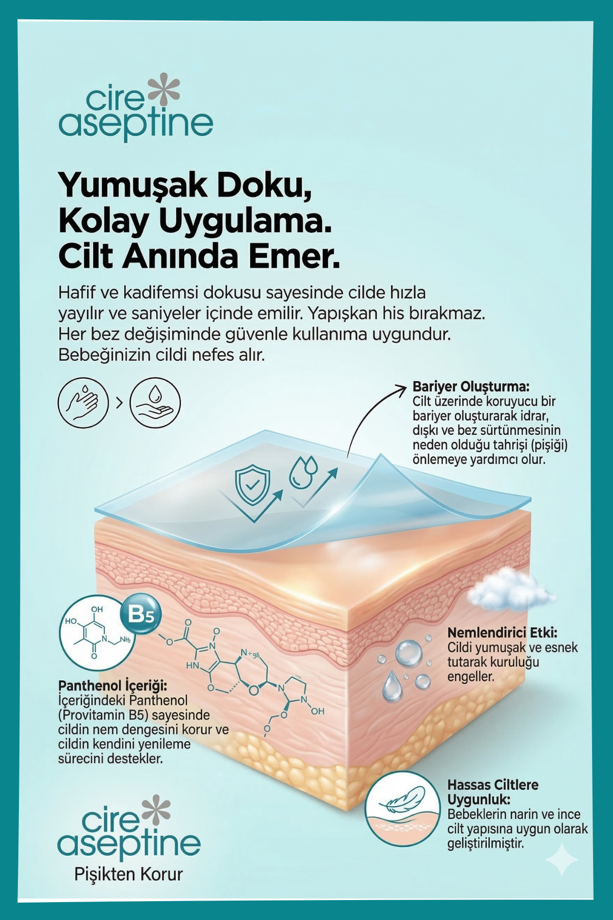 Cire Aseptine Panthenol Baby Pişik Önleyici Krem 30 ml fotoğrafı 5 (önizleme)