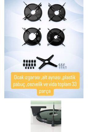 Becenhouse Vestel ,Beko ve Birçok Marka Için Cam Ocak Izgara Takımı-Ankastre-...