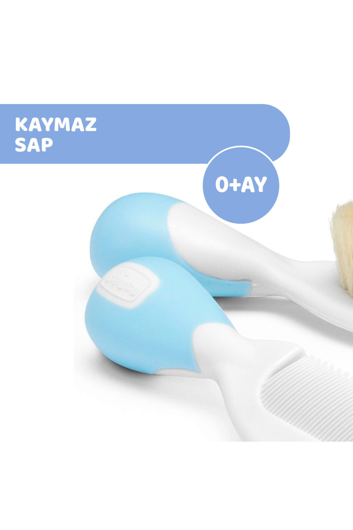 Chicco FIRÇA VE TARAK SETİ 0 AY+ MAVİ fotoğrafı 5 (önizleme)