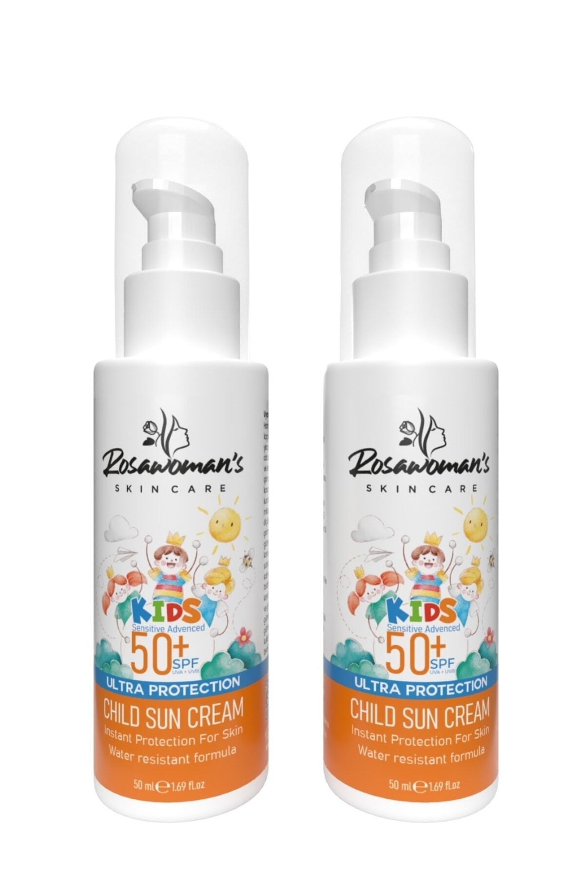 Rosawomans Çocuk Güneş Kremi 50ml 2'li Set fotoğrafı 3 (önizleme)