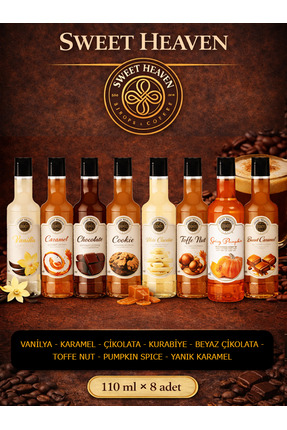 sweet heaven 8li Kahve Şurubu 8x110ml - 880ml