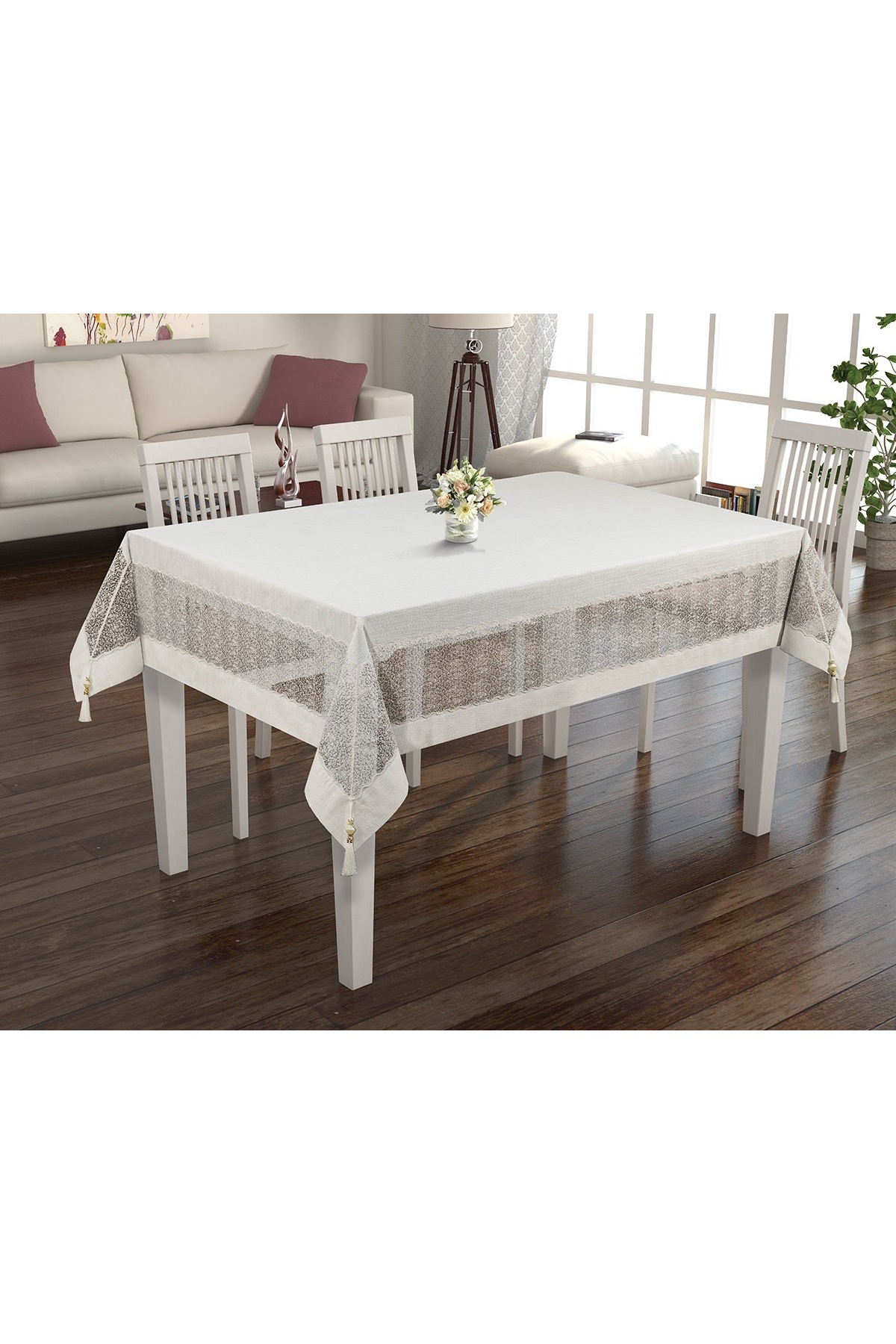 Tablecloth Authentic Embroidered Carefree Stainproof Fabric Dowry Single Tablecloth